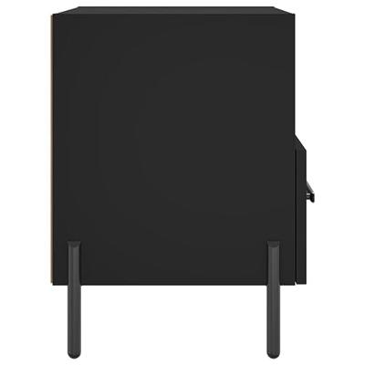 Nachtkastjes 2 st 40x35x47,5 cm bewerkt hout zwart