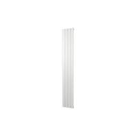 Plieger Cavallino Retto designradiator verticaal enkel middenaansluiting 1800x298mm 614W donkergrijs structuur 7253461 - thumbnail