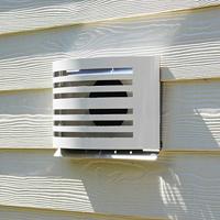 PREMIUM LINE design gevelkap -ALFA- Ø125mm - terugslagklep - WIT RAL9010 - thumbnail