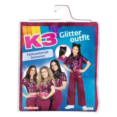 Studio 100 verkleedpak roze, 3-5 jaar
