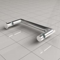 Losse Deurgreep Type 5 Chroom Aqua Splash - thumbnail