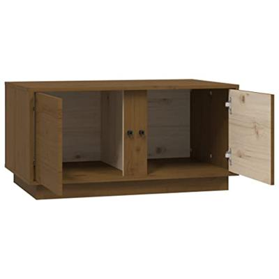 Salontafel 80x50x40 cm massief grenenhout honingbruin Salontafel 80x50x40 cm massief grenenhout honingbruin