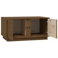 Salontafel 80x50x40 cm massief grenenhout honingbruin - thumbnail