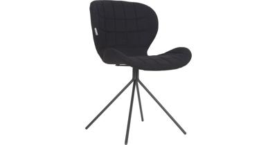 Zuiver Eetkamerstoel 'OMG' kleur Zwart Zuiver Eetkamerstoel 'OMG' kleur Zwart