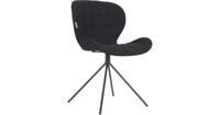 Zuiver Eetkamerstoel 'OMG' kleur Zwart - thumbnail