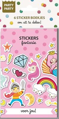 Party Party 6 Sticker boekjes - Fantasie Interstat