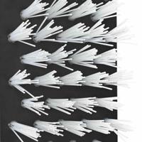 VidaXL Vee borstels verstelbaar zwart en wit 84 x 10 x 91 cm pvc - thumbnail