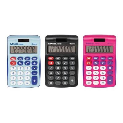 Maul MJ 450 Bureaurekenmachine Pink Aantal displayposities: 8 werkt op batterijen, werkt op zonne-energie (b x h) 113 mm x 72 mm