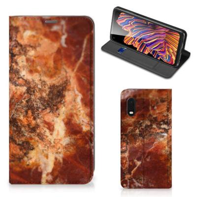 Samsung Xcover Pro | Standcase | Marmer Bruin