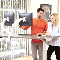 Fellowes 9683501 ESI EPPA monitorarm dubbel wit 39 tot 16 kg - thumbnail