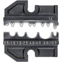 Knipex 97 49 14 Krimpinzetstuk Ongeïsoleerde knelverbinders, Ongeïsoleerde doorverbinders, Ongeïsoleerde persverbinders 0.5 tot 10 mm² Geschikt voor merk - thumbnail
