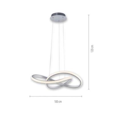Just Light HanglampMaria aluminium - 15402-95