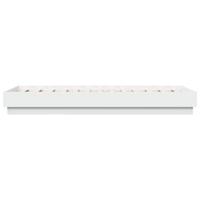 Bedframe met LED-verlichting wit 75x190 cm - thumbnail