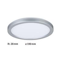 Paulmann 70990 P Atria Shine 11,2W 3000K 190mm ch mt Ks LED-plafondlamp LED 11.2 W Chroom (mat) - thumbnail