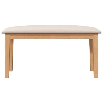 Bank 90 cm massief hout rubber