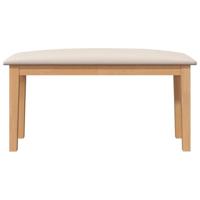 Bank 90 cm massief hout rubber - thumbnail