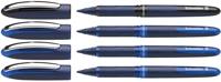 Schneider Schreibgeräte One Business 06 183084 Rollerballpen 0.6 mm Zwart, Blauw 4 stuk(s) - thumbnail