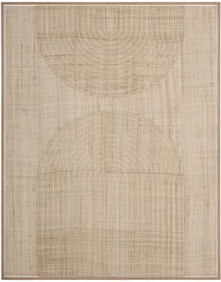 MUST Living Wanddecoratie 'Japanese Garden' Palmblad, 127 x 102cm