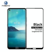 Voor Nokia 3.4 PINWUYO 9H 2.5D Full Screen Tempered Glass Film(Zwart) - thumbnail