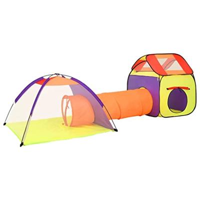 VidaXL Kinderspeeltent met 250 ballen 338x123x111 cm meerkleurig