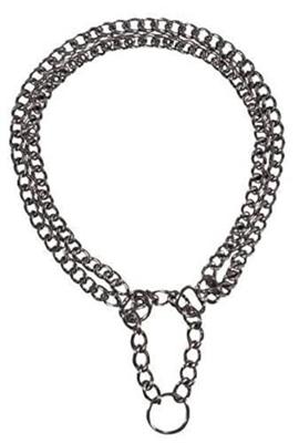 TRIXIE HALSBAND HOND HALF-SLIP KETTING MET 2 RIJEN 60X0,25 CM TRIXIE HALSBAND HOND HALF-SLIP KETTING MET 2 RIJEN 60X0,25 CM