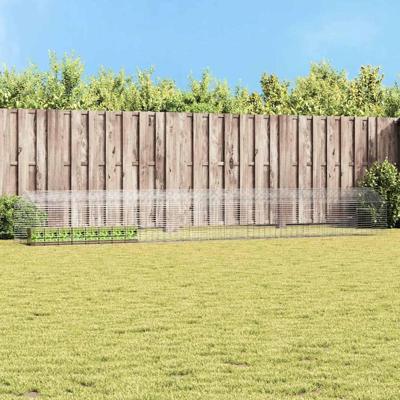 Konijnenkooi Zilver 400 x 78 x 78 cm Gegalvaniseerd staal Konijnenkooi Zilver 400 x 78 x 78 cm Gegalvaniseerd staal