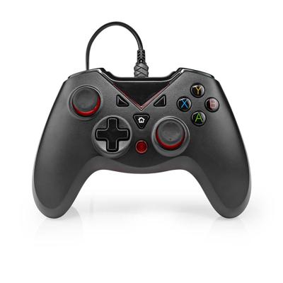 Nedis GGPD110BK Gamepad Usb Type-a Usb Gevoed Pc Aantal Knoppen: 12 Kabellengte: 1.60 M Zwart