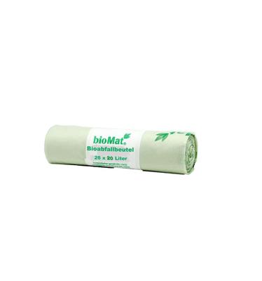 Biomat Wastebag compostable 15/20 liter 26 Stuks Biomat Wastebag compostable 15/20 liter 26 Stuks