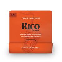 D&apos;Addario Woodwinds RKA0115-B25 Rico Tenorsaxofoonriet, sterkte 1.5, 25 stuks, Unfiled - thumbnail