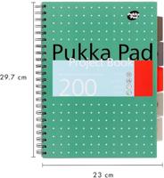 Projectboek pukka metallic a4 lijn 200pag gn - thumbnail