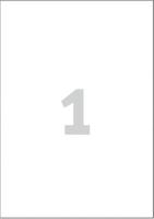 Avery Magneetetiketten, ft 210 x 297 mm, doos van 5 stuks - thumbnail