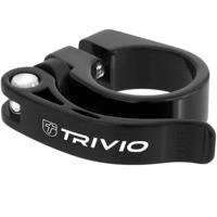 Trivio - zadelpenklem aluminium zwart 34.9mm quick release - thumbnail