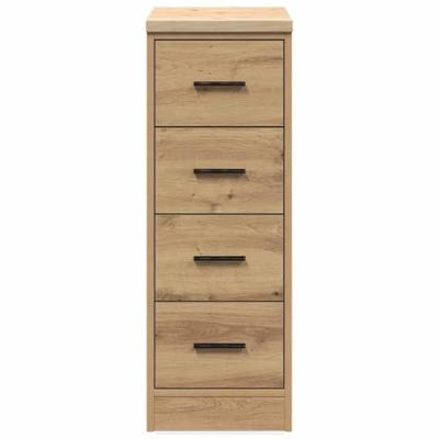 VidaXL Garagekast 30x51x85 cm massief grenenhout artisan eikenkleurig
