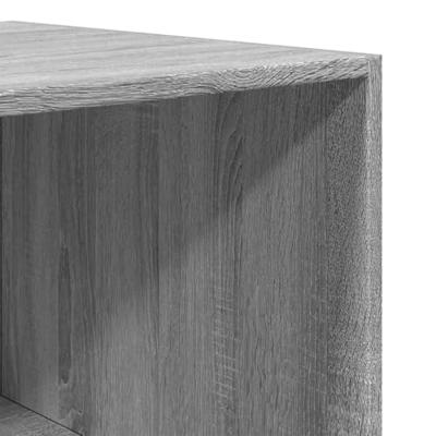 Kledingkast 80x50x200 cm bewerkt hout grijs sonoma eikenkleur