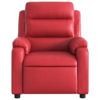 Fauteuil verstelbaar kunstleer rood - thumbnail
