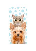 Hond en kat Strandlaken 70 x 140 cm - thumbnail
