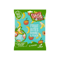 Fruitfunk Fruit Bites Banana & Peach 10 x 10 g bij Jumbo - thumbnail