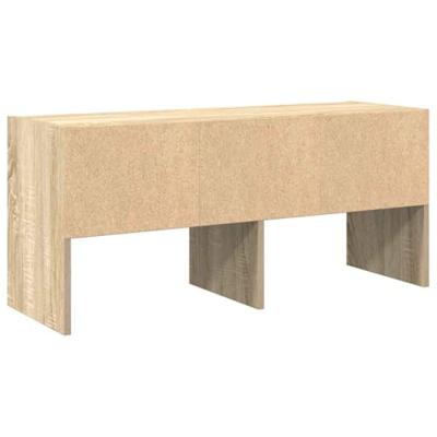 VidaXL Schoenenrek stapelbaar 89,5x30x40 cm sonoma eikenkleurig VidaXL Schoenenrek stapelbaar 89,5x30x40 cm sonoma eikenkleurig