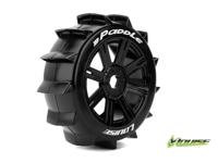 Louise B-PADDLE Soft banden op zwarte spaakvelgen voor 1/8 buggy - thumbnail