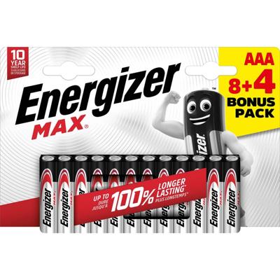 Alkaline-Batterij AAA | 1.5 V DC | 12-Blister Alkaline-Batterij AAA | 1.5 V DC | 12-Blister