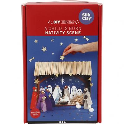 Creativ Company Houten kerststal knutselset