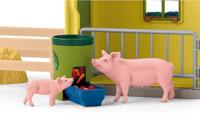 Schleich Farm World - Grote stal, geel speelfiguur - thumbnail