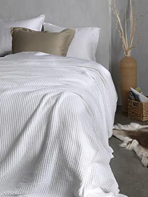 Heckett & Lane Heckett & Lane Wafel Plaid 180x260 Super White