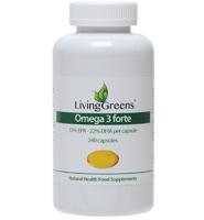 Livinggreens Omega 3 visolie forte 240 Capsules - thumbnail