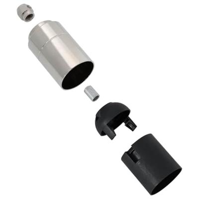 Lamphouders 2 st nikkel satijn E27