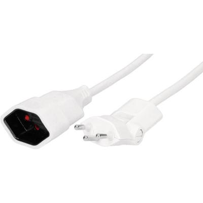 Max Hauri 129050 Stroom Verlengkabel Wit 1.00 m H05VV-F 3G 1,0 mm²