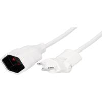 Max Hauri 129050 Stroom Verlengkabel Wit 1.00 m H05VV-F 3G 1,0 mm² - thumbnail