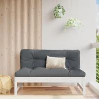 Tuinmiddenbank 120x80 cm massief grenenhout wit - thumbnail