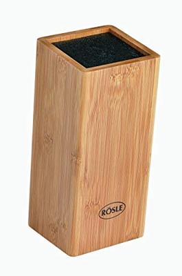 Messenblok, 5 Messen, 1 Schaar, Bamboe - Rösle | Cuisine