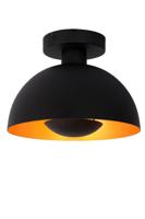 Lucide SIEMON - Plafonnière - Ø 25 cm - 1xE27 - Zwart - thumbnail